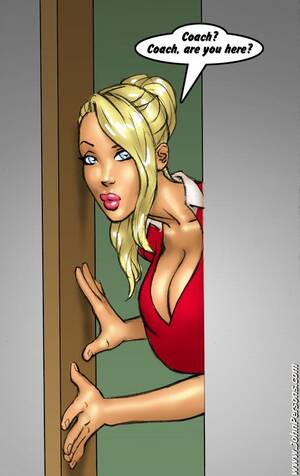 cartoon blonde cheerleader sex - Blonde cartoon cheerleader in red outfit - Silver Cartoon - Picture 4