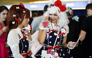 British Schoolgirl Porn - People wearing Hello Kitty accessories