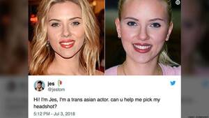 Lesbian Porn Scarlett Johansson - Twitter Claps Back at Scarlett Johansson's Trans Character Controversy