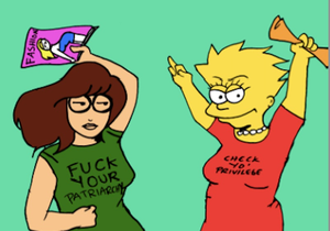 Dora The Explorer Lesbian Porn - Cartoonist Reimagines Lisa Simpson, Daria and Dora The Explorer