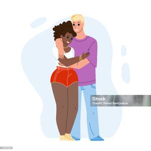 drunk girl interracial sex - Interracial Couple Boy And Girl Embracing Vector Stock Illustration -  Download Image Now - Adult, Adults Only, Affectionate - iStock