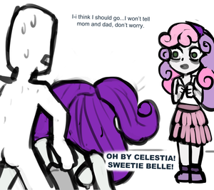 mlp sweetie belle nude cartoon - 361325 - explicit, artist:livesmutanon, rarity, sweetie belle, oc, oc:anon,  human, comic:based anon, equestria girls, g4, /mlp/, breasts, caught,  clothes, colored, garter belt, humanized, nipples, nudity, sex, socks,  stockings, thigh highs - Derpibooru