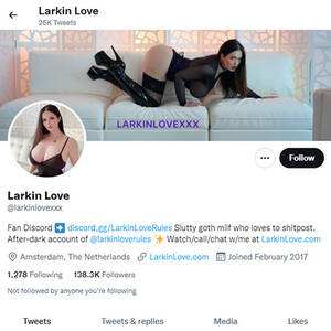 Larkin Love Porn Voyeur Bathroom - Larkin Love - Twitter.com - Twitter Porn Account
