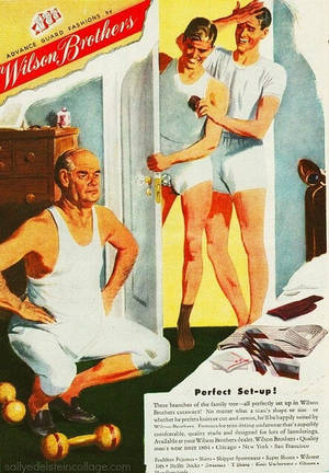 1920s Vintage Family Porn - 1920s vintage gay family porn - Wilson brothers underwear everyones just  having playful fun together jpg