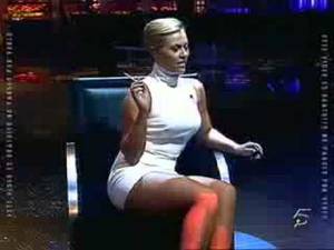 cross legs spread upskirt panties - Daniela Blume shows everything like Sharon Stone in Basic Instinct...  upskirt shows no panties