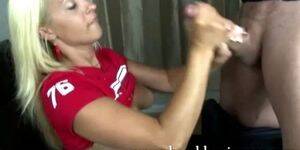 dominant handjob image fap - Femdom handjob with happy end - Tnaflix.com