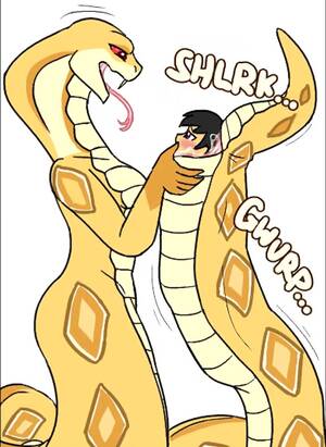 anthro snake porn cartoon - Human male, furry / anthro female: Snake analâ€¦ ThisVid.com