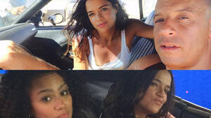 Michelle Rodriguez Porn - Michelle Rodriguez Clarifies 'Fast & Furious' Comments In Video With Vin  Diesel