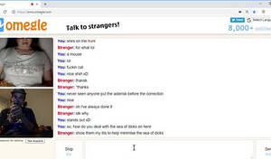 fat slut on omegle - Chubby slut shows her titties to a jerking off guy on omegle