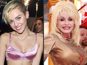 Dolly Parton Porn - Miley Cyrus on Godmother Dolly Parton: She's My Role Model