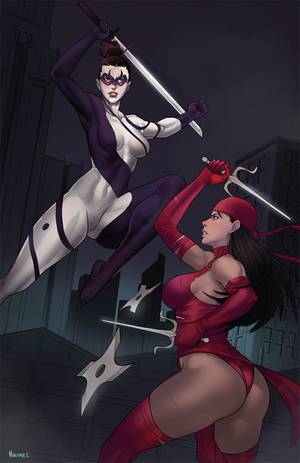Lady Bullseye Porn - Lady Bullseye vs. Elektra