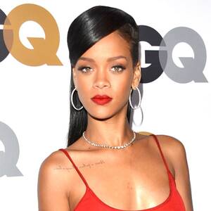 nikoletta wearing rihanna's - Rihanna Keeps Clothes On, Stuns at GQ party