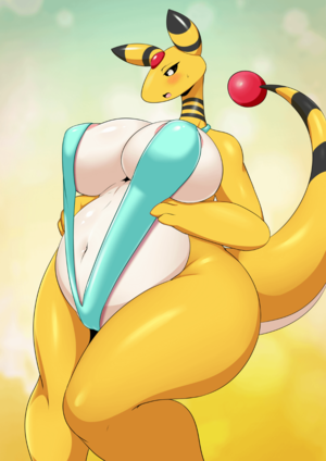 Female Ampharos Porn - Thicc Ampharos [F] (tailzkim) : r/yiff