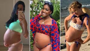 Bikini Nikki Reed Porn - Pregnant Celebrities in Bikinis: Stars Show Off Baby Bumps