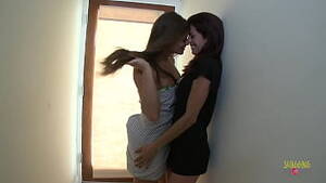 madelyn marie lesbian - Brunette lesbians Madelyn Marie and Marlena pleasured each other with a  dildo \