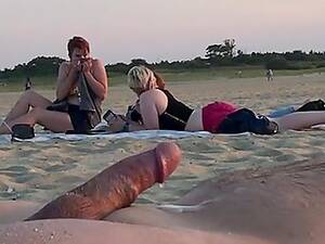 nude beach black cock shock - Females on the beach are taken aback watching dick getting hard for them  and ejaculating with no hands - XXX Video