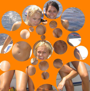 bubble - normal image of girls in bikinis Same image but with a colored overlay  riddled with strategically placed holes to make it look. About. Mormon Porn  or Bubble ...