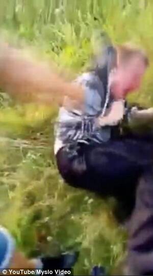 drunk russian teen - Shocking video shows teen lynch mob beat Russian paedophile who went to  meet a girl | Daily Mail Online