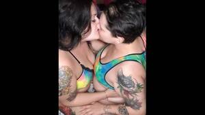 chubby lesbian porn tattoos - BBW Lesbians Makeout