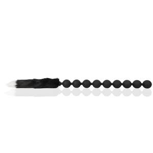 anal bead whip - 9 Balls Anal Beads-Butt Plug with Tail
