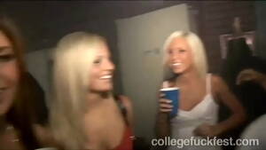 College Frat Party Sex - College Girls at a Frat House Party fuck in Public - XNXX.COM