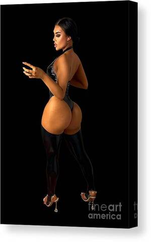 Hot Big Butt Milf Porn - Milf Big Booty Nude Latex Sexy Thick Ass Pawg Big Butt Canvas Print /  Canvas Art by Hello From Aja - Pixels Canvas Prints