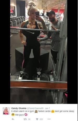 Iran Porn Star Nose Job - Candy Charms in the gym