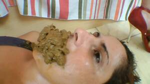 nasty lesbian shit - Nasty Latina lesbian forced to lick ass and eat scat.