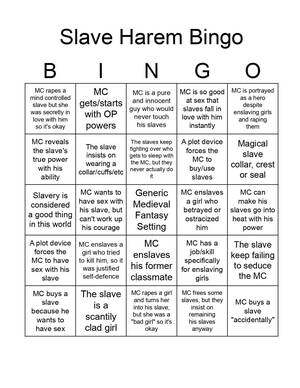 Harem Sex Porn - Slave Harem Bingo : r/Isekai