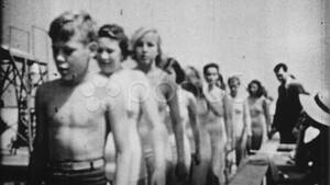 Hitler Youth Camps Sex - Hitler Youth Nazi SWIMMING Teen Team Sch... | Stock Video | Pond5