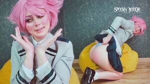 cosplay spanking - Naughty Schoolgirl Mina Ashido Adores Wedgie,spanking and Dildo Riding  after Classes - Spooky Boogie - Pornhub.com
