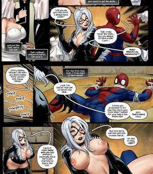 black cat cartoon porn - The Nuptials Of Spider-Man & Black Cat comic porn | HD Porn Comics
