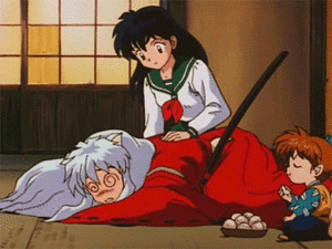 inuyasha porn gif - Nell's Tumblr: Inuyasha and Kagome, acting like a married couple....