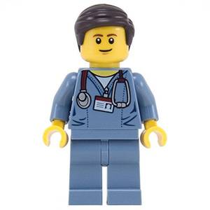Lego Nurse Porn - LEGO The Movie Minifigure Dr. McScrubs Male Doctor Hospital Surgeon Nurse  LEGO http://www.amazon.com/dp/B00MJJFE88/ref=cm_sw_r_pi_dp_Ia1jvb05P26YD