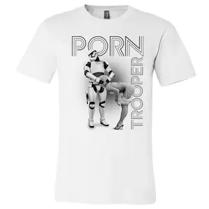 black porn star wars - Star Wars Porn Trooper Premium Slogan Funny T-Shirt Stormtrooper | eBay