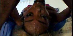 Amenah Blu Porn - Freaky slim ebony Amenah Blu stretches out her fuck holes with two rock  hard peckers - Tnaflix.com