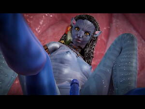 Blue Alien - Avatar - Neytiri - Blue skined alien girl - Sex and pussy licking with  orgasm - Futanari animation - XNXX.COM