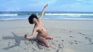 naked pregnant beach - Pregnant beauty playing at the beach nude - preggo sex porn at ThisVid tube