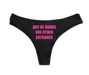 Anal Sex Panties - OUT OF ORDER, U S E OTHER ENTRANCE - Ladies Thong - Anal Sex Rude Porn  Panties EUR 14,79 - PicClick FR