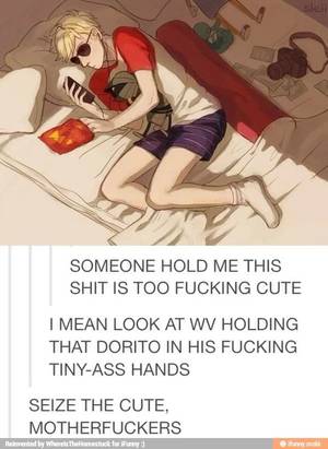 Homestuck Funny Porn - Surprised dave isn't freaked out by lil cal next to him