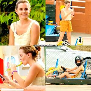 Emma Watson Moaning Porn - Emma Watson Updates: Emma Watson go-karting in Ibiza [August 13, 2021]