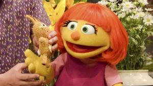 Muppet Gay Porn - This image released by Sesame Workshop shows Julia, a new autistic muppet  character debuting on