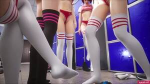 giantess anime foot fetish hentai - Locker Room Steps [Giantess Animation] watch online