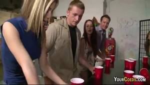 college ping pong table - Naked College Beer Pong At Sorority Party - PornRabbit.com