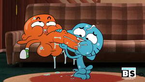 Gumball Watterson Gay Porn - Rule 34 - blargsnarf cum darwin watterson fellatio gay gumball watterson  hyper hyper penis male oral oral sex sitting sitting on couch sloppy  sucking the amazing world of gumball what yaoi young | 4454690