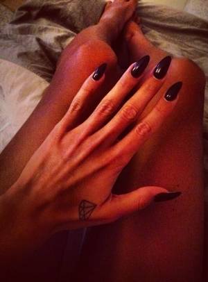 Black Porn Stars With Nail Polish - black long nails