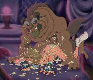 Bestiality Toon Porn - e621 all_fours anal anal_penetration anthro beast_(disney)  beauty_and_the_beast bestiality big_dom_small_sub butt cum cum_covered  cum_drip