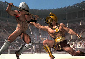 Fighting Roman Gay Porn - FIRST FIGHT IN ROME