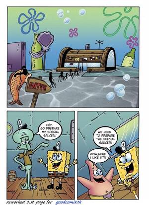 fucking cartoon spangob - Fucking In The Kitchen SpongeBob Hentai english 01 - Porn Comic