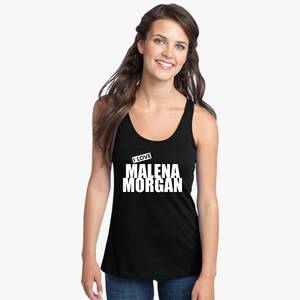 Malena Morgan Sexart - I Love Malena Morgan Women's Racerback Tank Top - Hoodiego